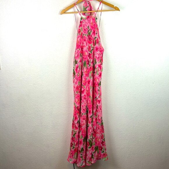 Perfect ZARA Pleated Floral Print Dress XS - Picture 7 of 12